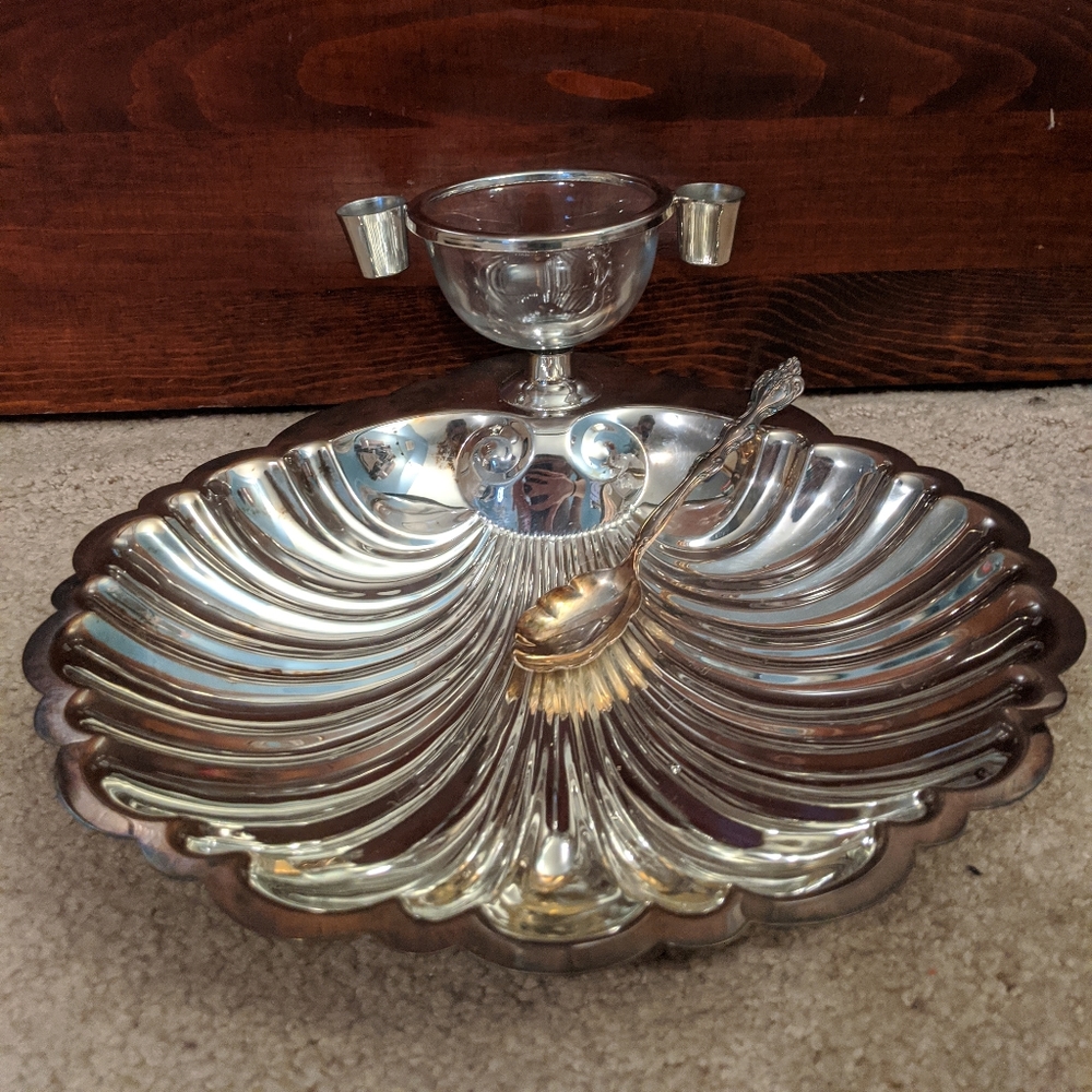 Vintage Silver Plated Seafood Serving set